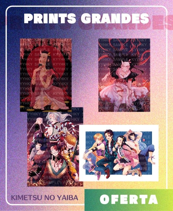Producto - PRINT GRANDE - KIMETSU NO YAIBA (Oferta)