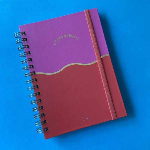 Producto - Cuaderno Tapa Dura A5 Espiral (Rosa y rojo)