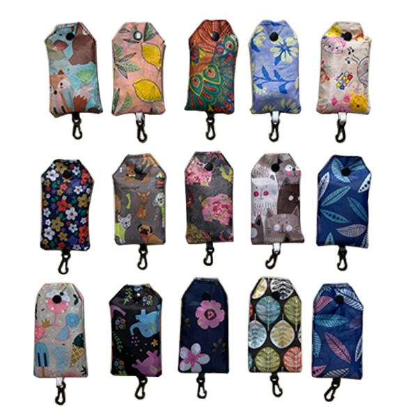 Producto - LW1-0045 BOLSA DE COMPRA DE TELA PLEGABLE  SURTIDO