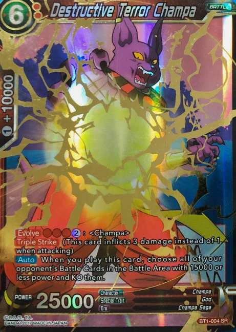 Producto - BT1-004	Destructive Terror Champa FOIL - GALACTIC BATTLE