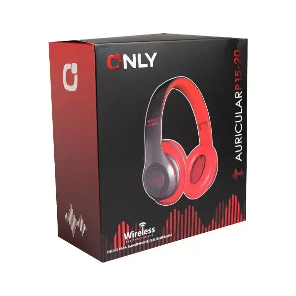 Producto - Auriculares Inalámbricos P15 grandes ROJO