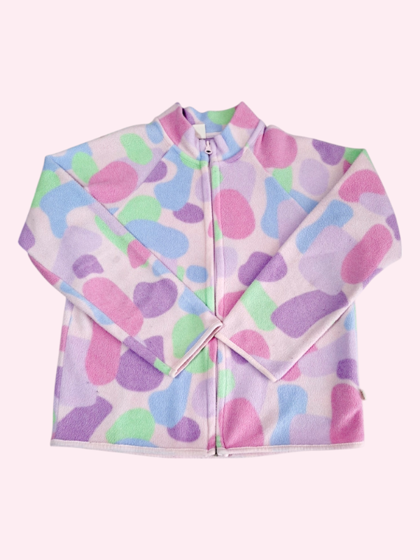 Producto - Camperita polar rosa con manchas de colores Cheeky 8/9 años