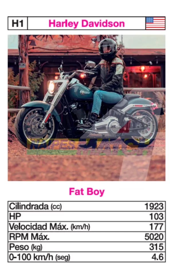 Producto - Cartas Motos Cruiser - Match4 - 3
