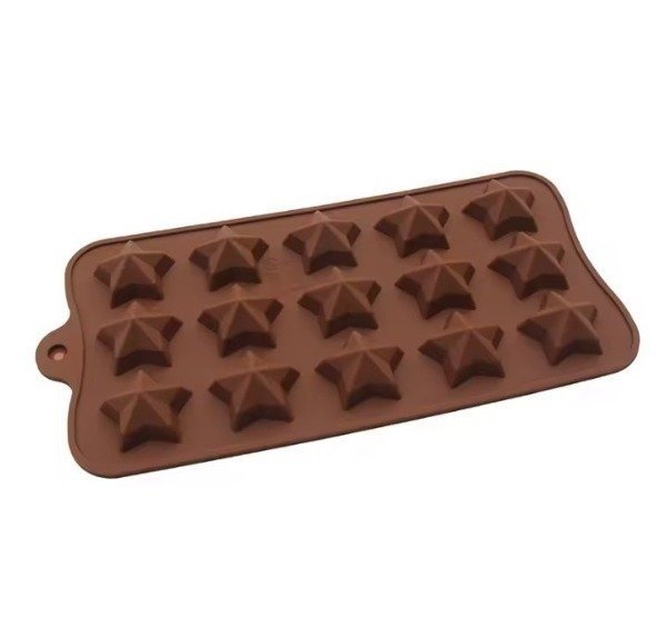 Producto - Molde silicona x15 estrellas punta - 2