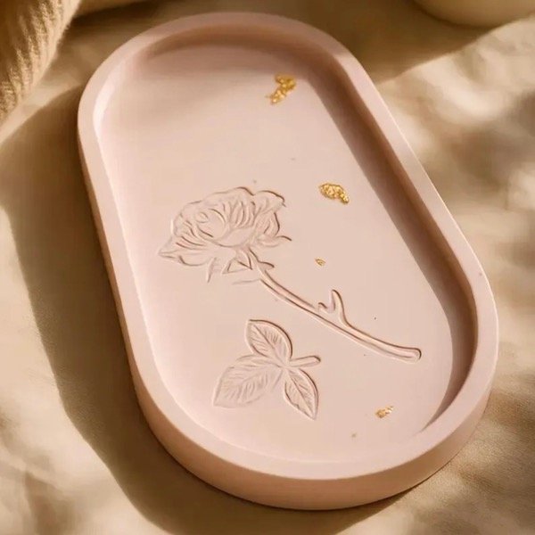 Producto - Molde Bandeja Ovalada Flor