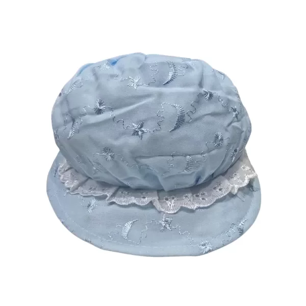 Producto - GORRITO DE BEBE CON LUNAS Y ESTRELLAS BORDADAS