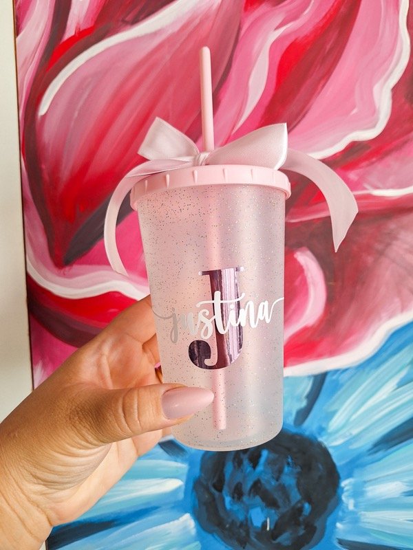 Producto - VASO GLITTER SOUVENIR VIRAL