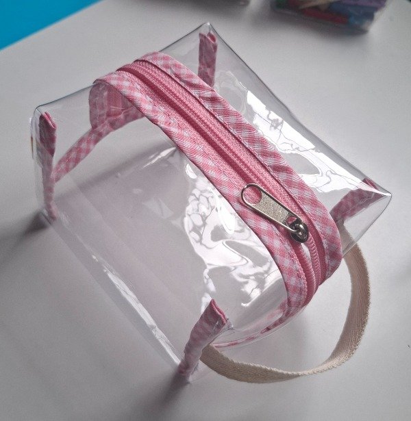 Producto - Minipocket Cristal Cuadrille Rosa