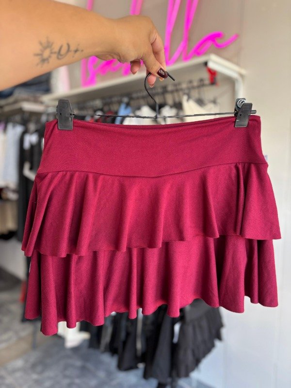 Producto - Short pollera volados modal