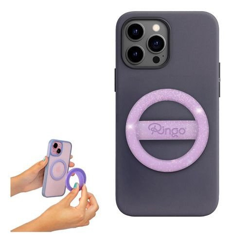 Producto - Anillo soporte magsafe silicona RINGO LILA