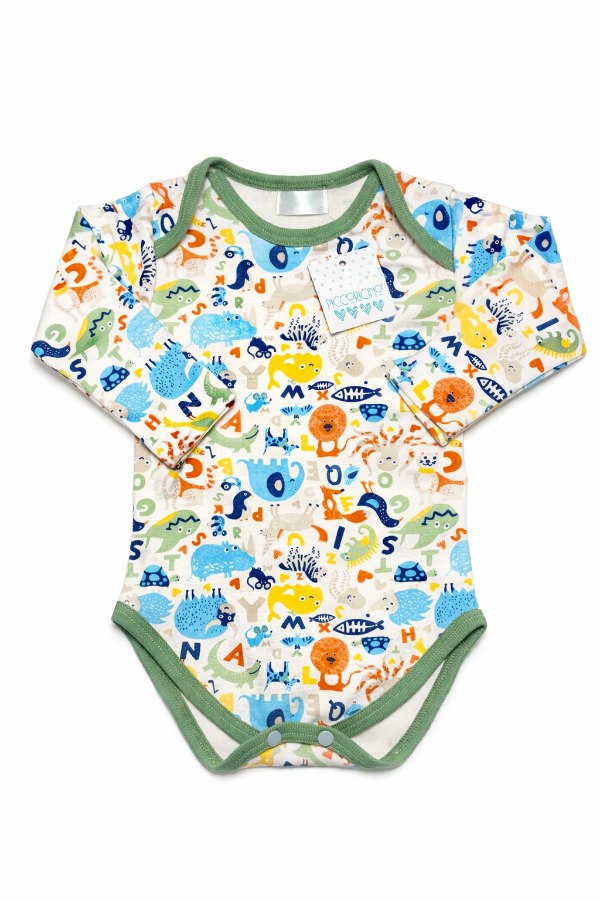 Producto - Body interlock animales y letras