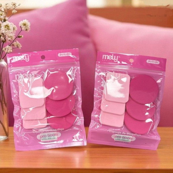 Producto - ESPONJITA DE MAQUILLAJE MELY X6 UNIDADES