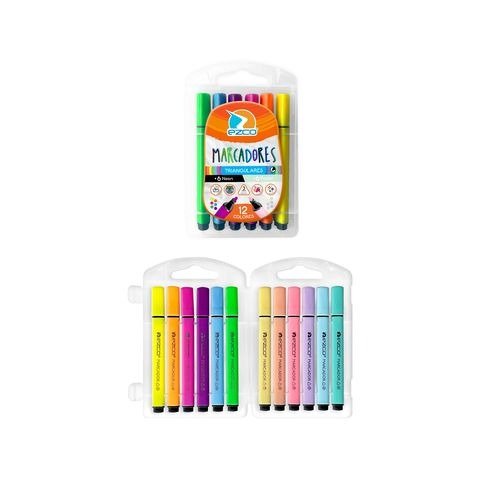Producto - MARCADOR TRIANGULAR 3MM PASTEL/NEON CAJA X12