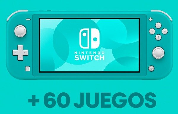 Producto - Nintendo Switch Lite + 60 Juegos Adicionales