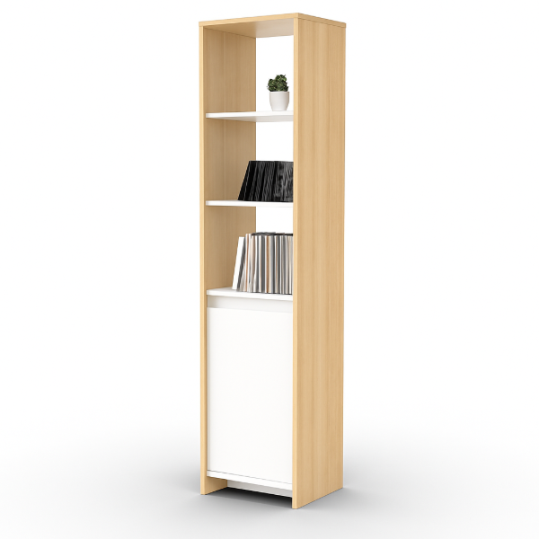 Producto - Modulo 1.80 metros (1.80 x 0.40 x 0.35) Blanco/Roble Bardolino