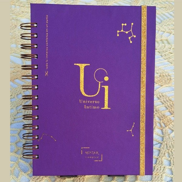 Producto - Universo Intimo VIOLETA / Cuaderno A5 Notar con Brillo Sectorizado