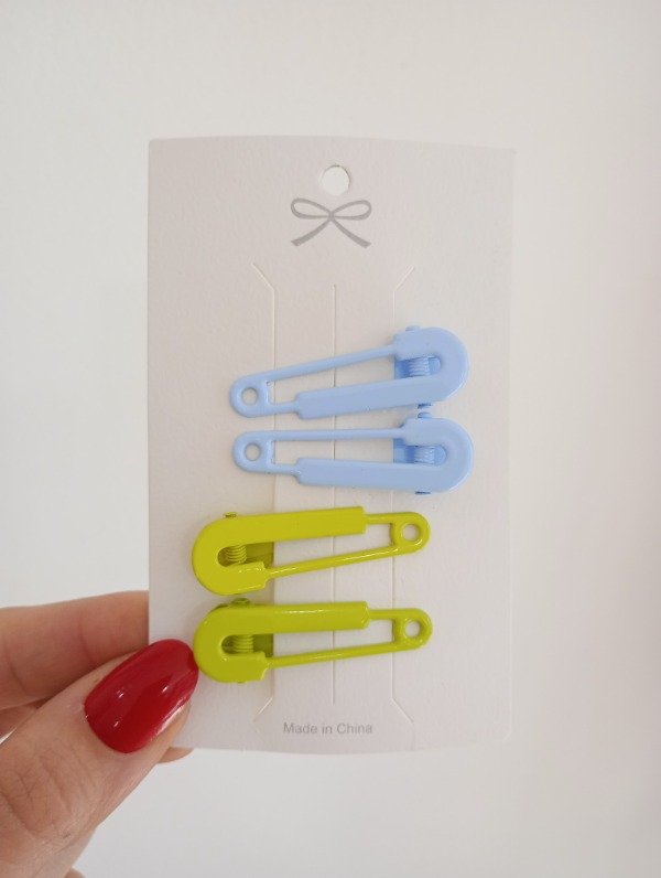 Producto - Set Hebillas x4 Eva Celeste