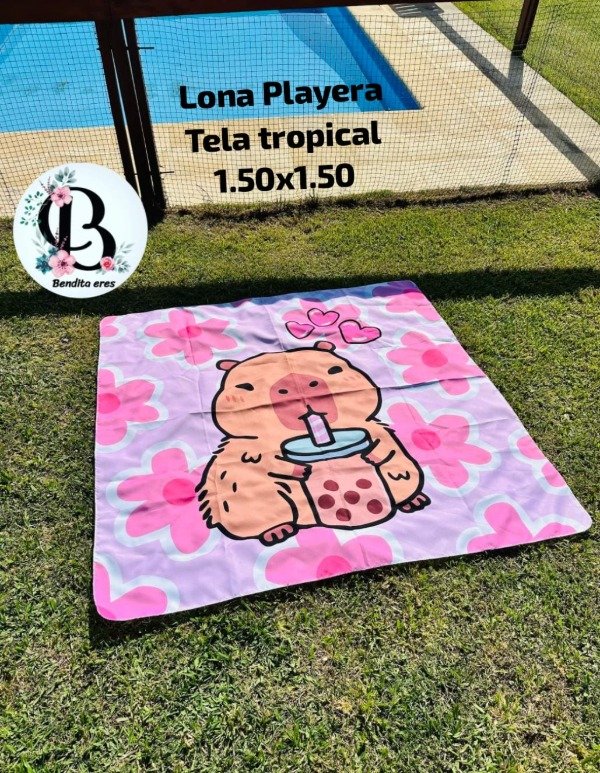 Producto - LONA PLAYERA CAPYBARA VASO