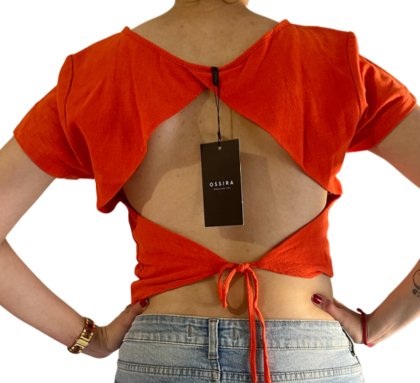 Producto - Blusa de lino c/espalda descubierta