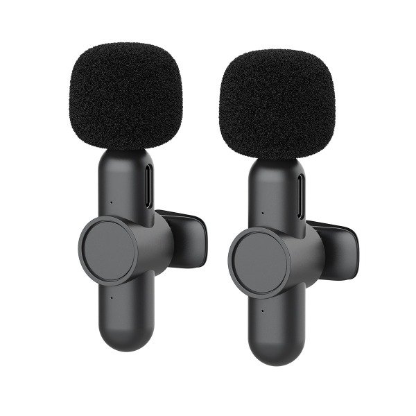 Producto - MICROFONO CORBATERO INALAMBRICO x2 MIC LIGHTNING S