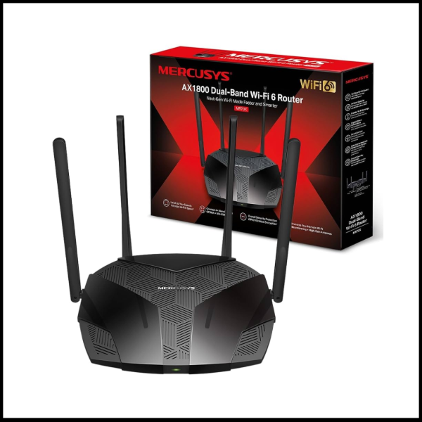 Producto - Mercusys AX1800 Dual-Band Wi-Fi 6 Router, WiFi Speed