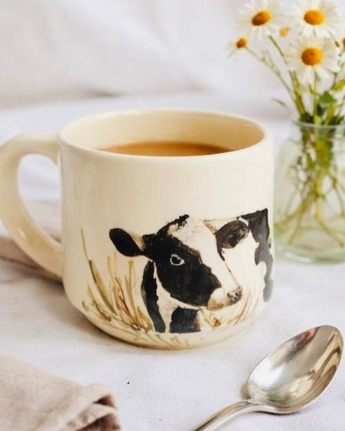 Producto - Taza grande con una vaca holando