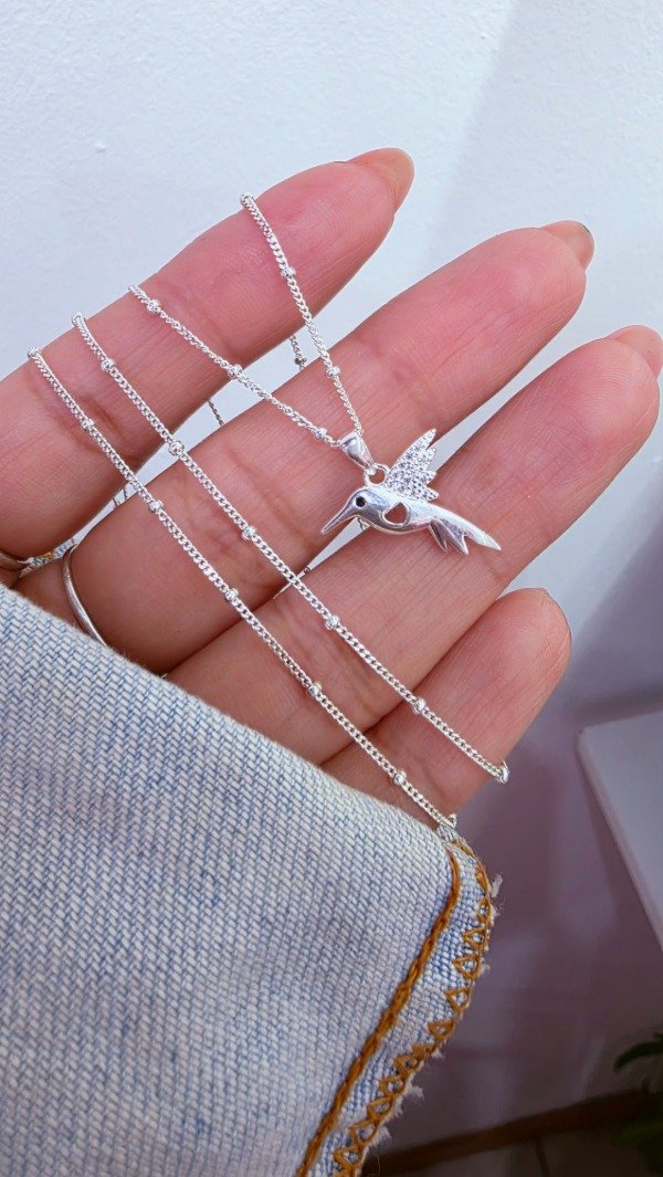 Producto - Collar colibri corazon PL - 0