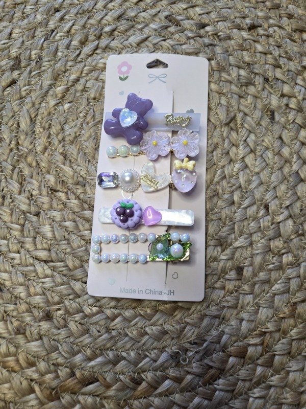 Producto - Set de Hebillas Violeta