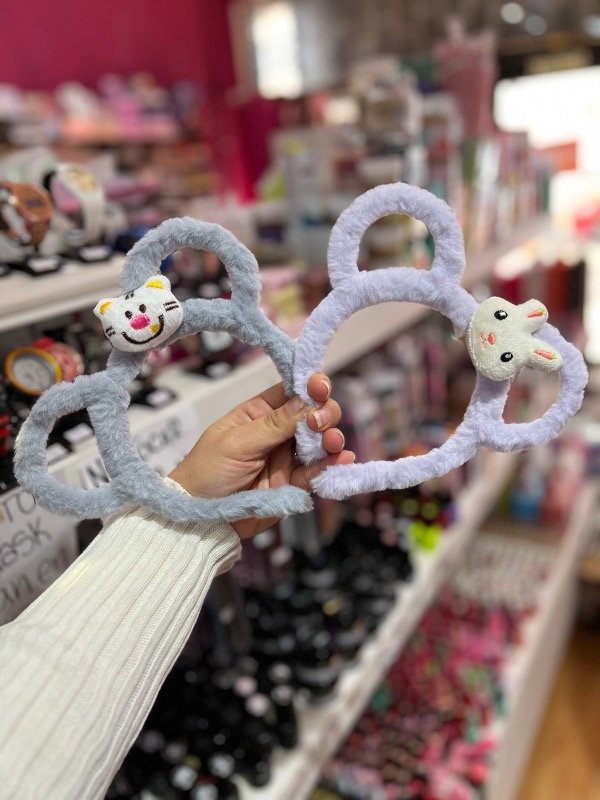 Producto - Vincha osito con orejas de peluche - 1