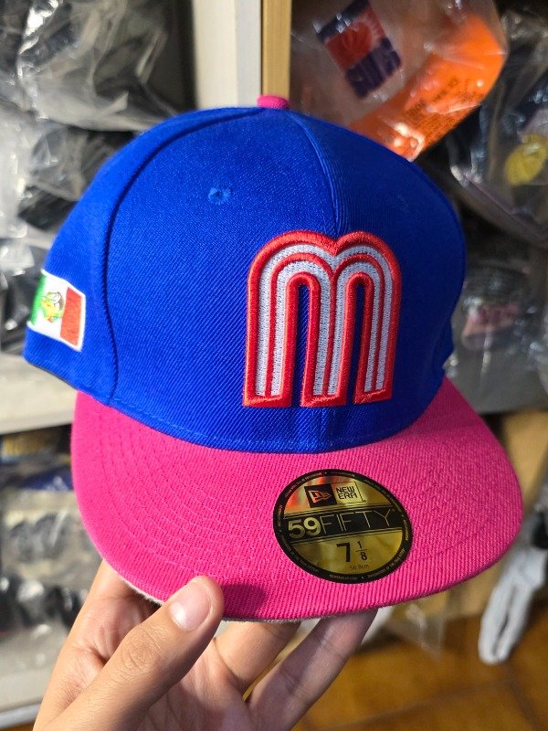 Mexico world baseball new era 59fifty pink