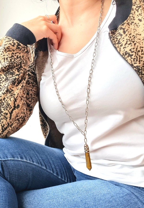 Producto - Colgante Pendulo ojo de tigre