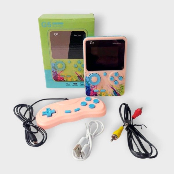 Producto - Consola Portatil G5 con Joystick Rosa