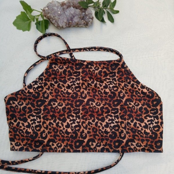 Producto - Top atar leopardo
