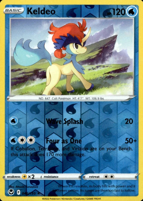 Producto - Keldeo - 046/195 - Silver Tempest - Reverse Holo