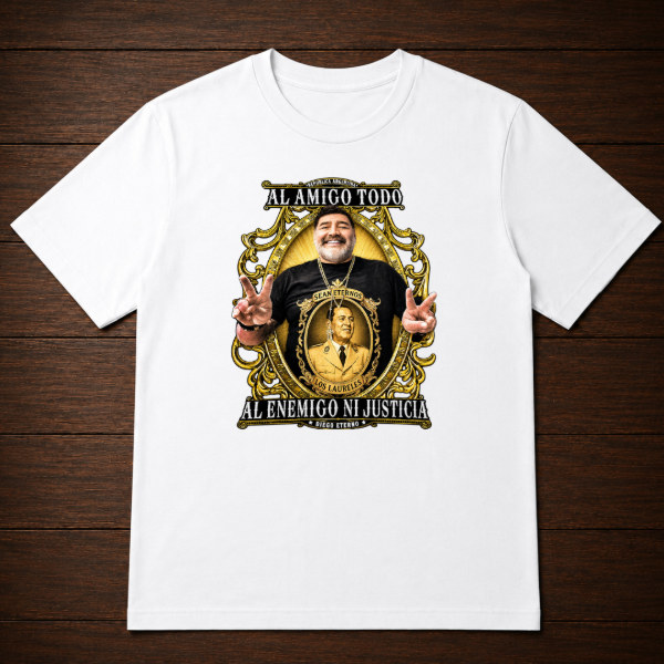 Producto - Remera - Maradona 5 al amigo todo al enemigo ni justicia - 2