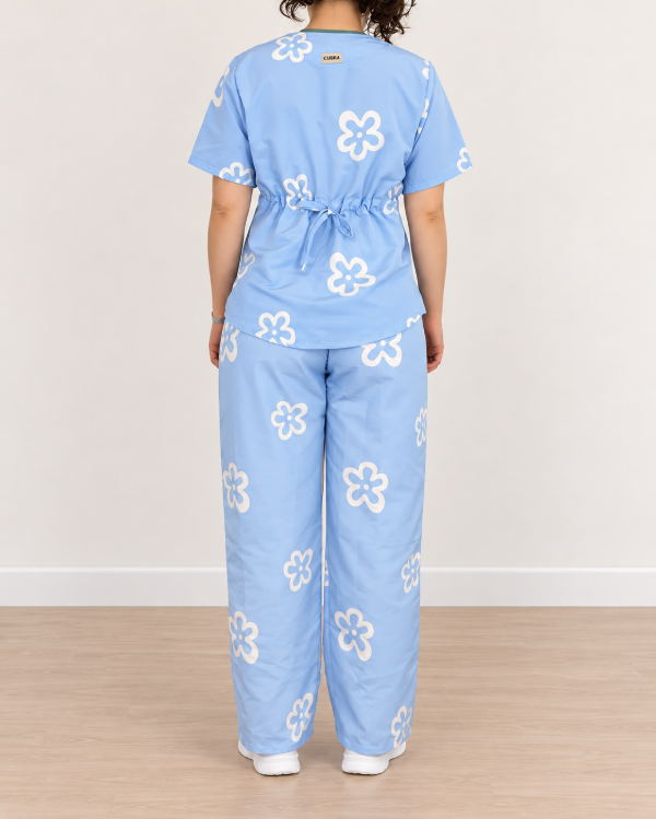 Producto - Ambo Médico Estampado Cloudy - 3