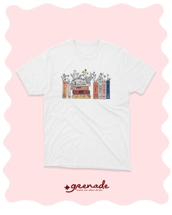 Remera "the eras albums as books"