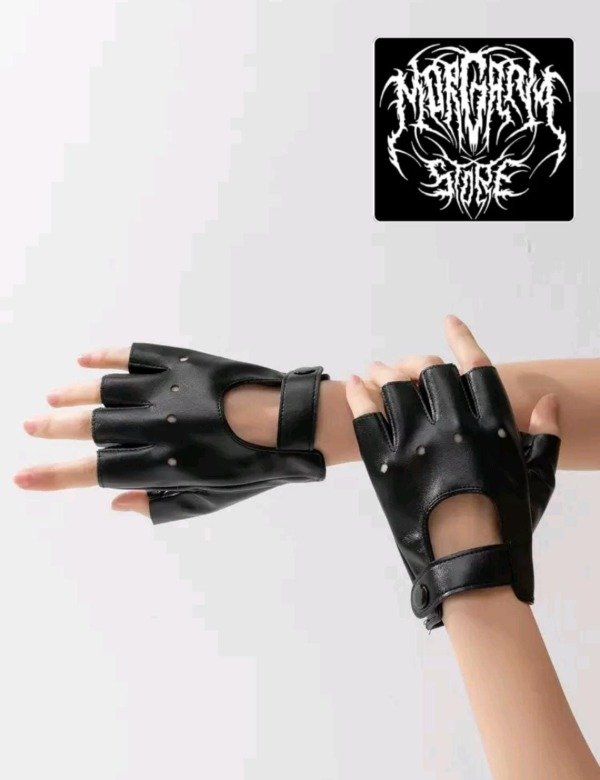 Producto - Guantes Sin dedo de Cuero Unisex Rock