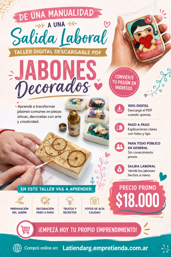 Producto - Taller Digital: elaboración de  Jabones Decorados (PDF)