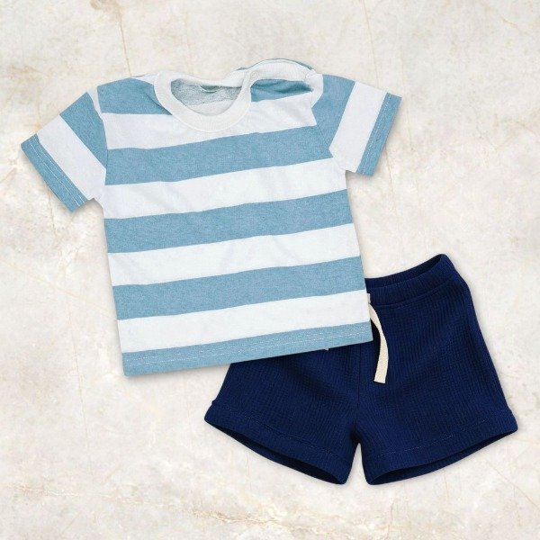 Producto - Conjunto rayas azulino