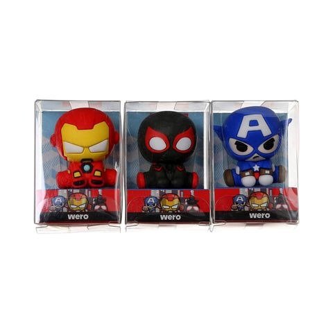 Producto - GOMA DE BORRAR 3D MARVEL 4.5CM X UNIDAD MODELOS SURTIDOS WERO