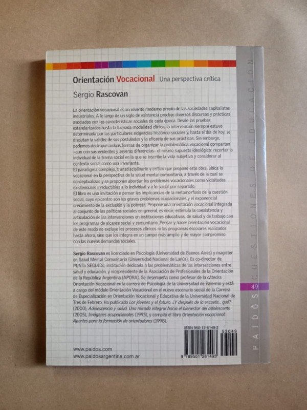 Producto - Orientación vocaconal - Sergio Rascovan - Paidós 2005 - 1