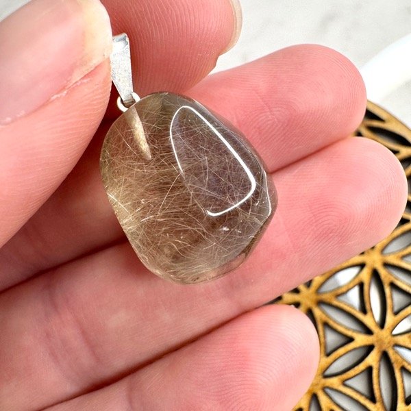 Producto - Dije Cuarzo Rutilado mediano (b)