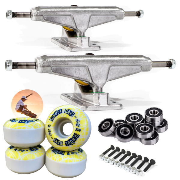 Producto - Combo Trucks De Skate Dater Ruedas 53mm Y Rulemanes Abec 9 - ENVIO GRATIS