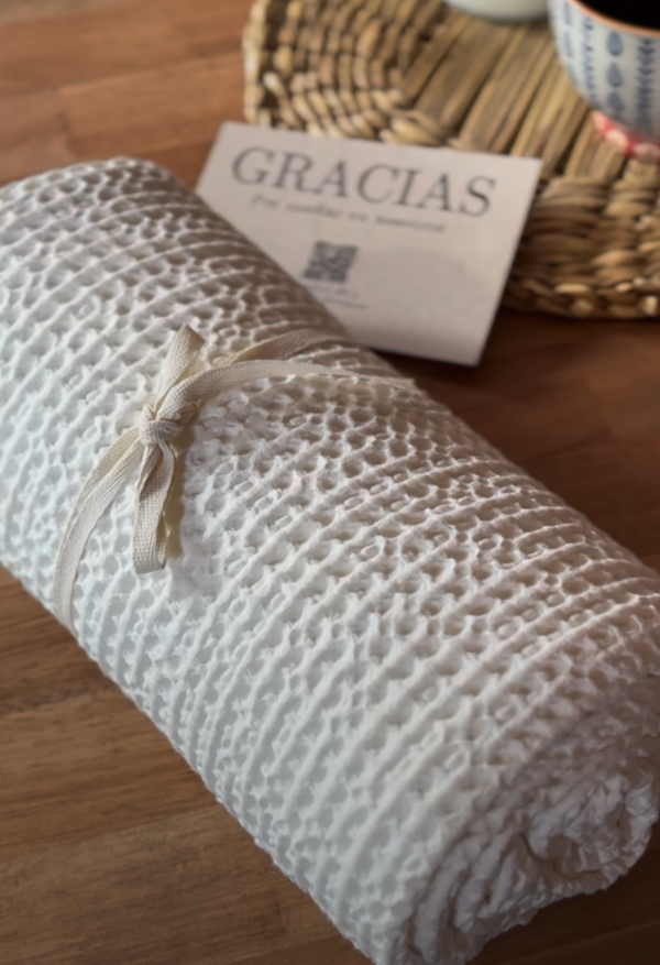 Producto - Manta Waffle Blanca