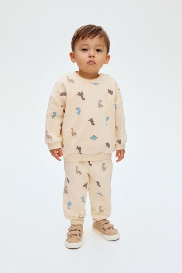Producto - Conjunto HyM dinos natural frisado - 4