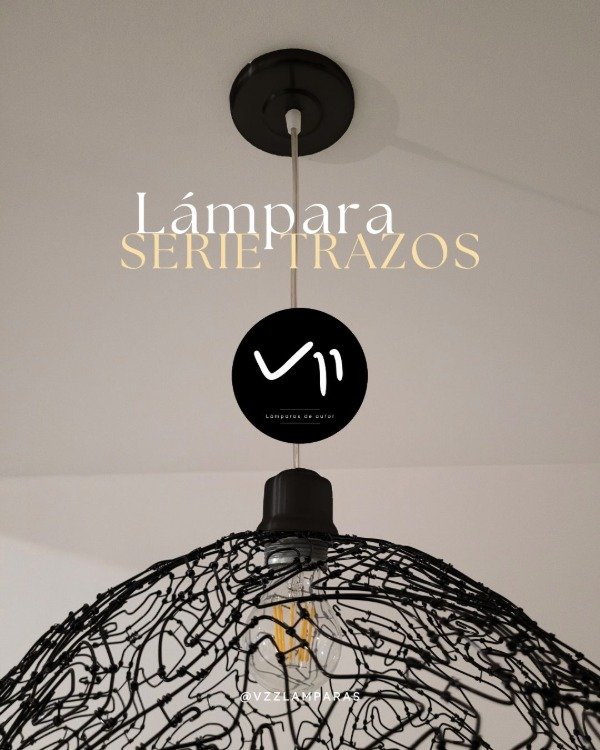 Producto - Lámpara TRAZOS NEGRA