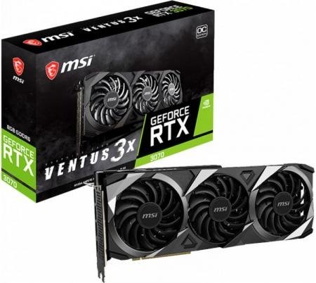 Producto - Placa de Video MSI GeForce RTX 3070 8GB GDDR6 VENTUS 3X OC