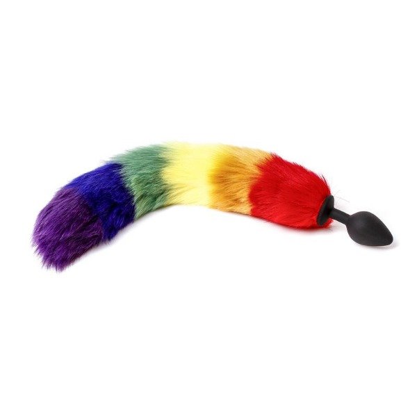 Producto - Plug silicona cola de zorro Pride Medio