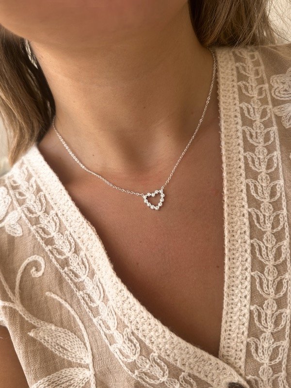 Producto - Collar Rose Acero Blanco